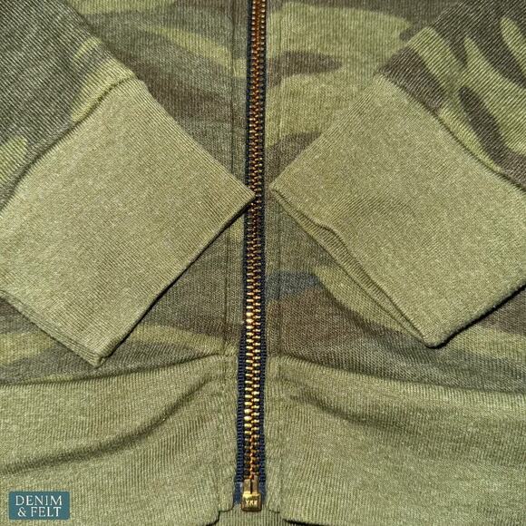 Aviator Nation Bolt Zip Hoodie Camo Lightning Graphic Full Zip Sweatshirt Med - Picture 8 of 16